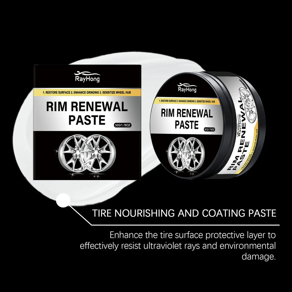 Wheel Scratch Repair Paste – High-Gloss Alloy Rim Polish 50g