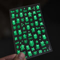 Halloween 3D Glow Nail Stickers – Pumpkin Ghost Spider Web Decals