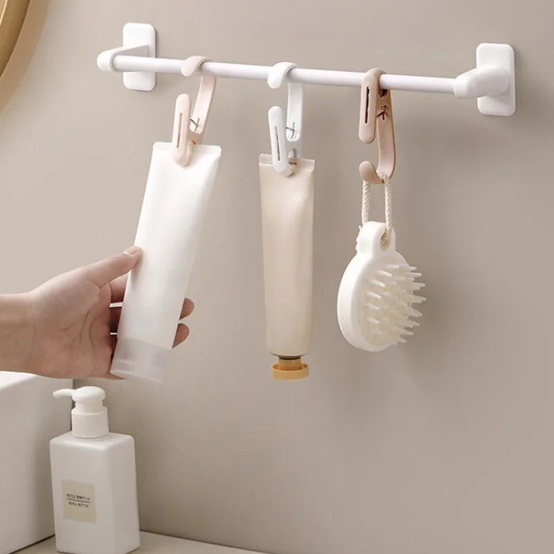 10-Pack Multifunctional Plastic Clips – Home Storage Hooks