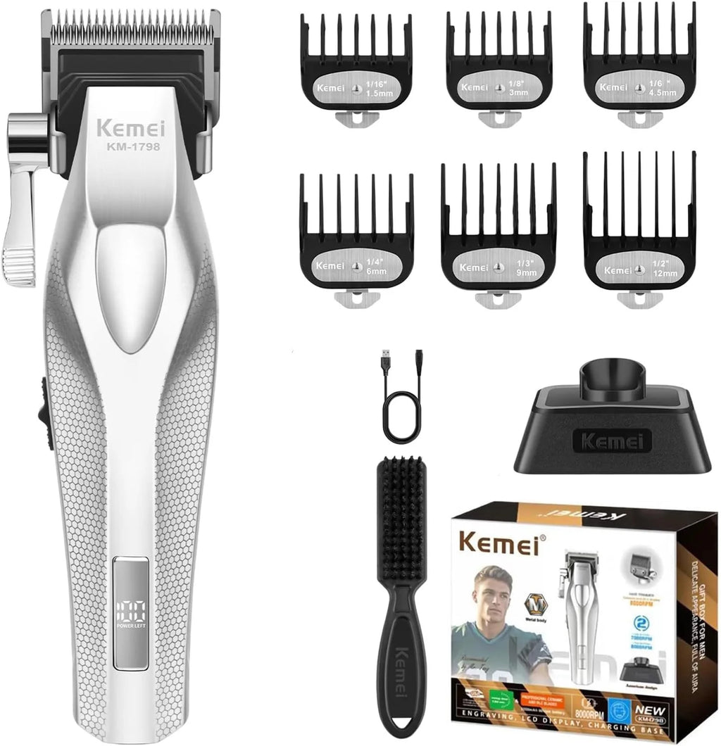 Kemei KM-1798 Cordless Hair Clipper 3000mAh for Men