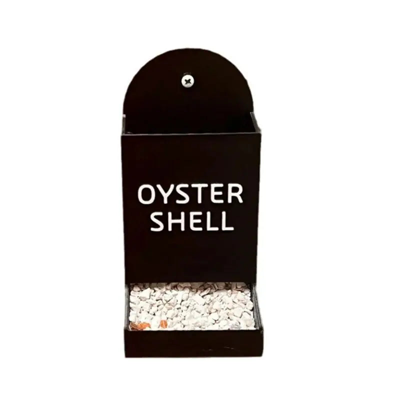 Chicken Oyster Shell & Grit Feeder – Plastic Coop Accessory