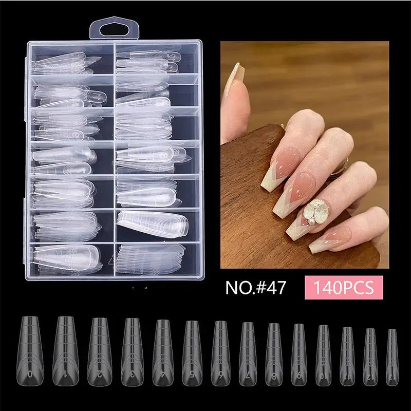 Dual System Nail Extension Forms – 70/140/150 Pcs False Tips