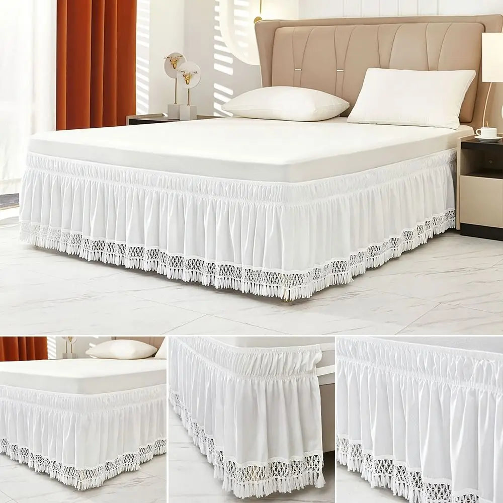Solid Color Bed Skirt – Fade & Wrinkle Resistant | Queen King
