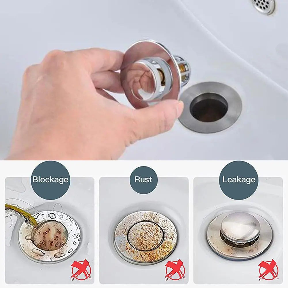 Bounce Sink Drain Filter with Anti-Clog Basket | Easy Install