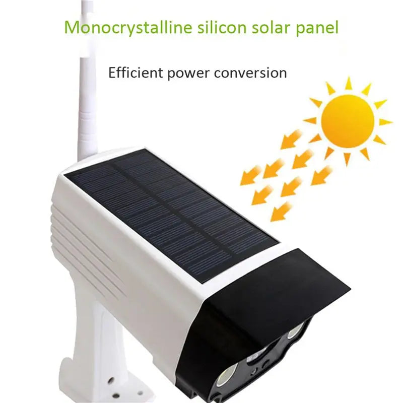 Solar Motion Sensor Light & Dummy Camera 2-Pack – COB LED