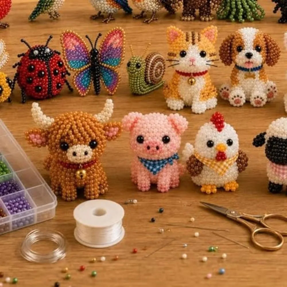 3D Bead Art DIY Kit – Character Series Handmade Beading Set