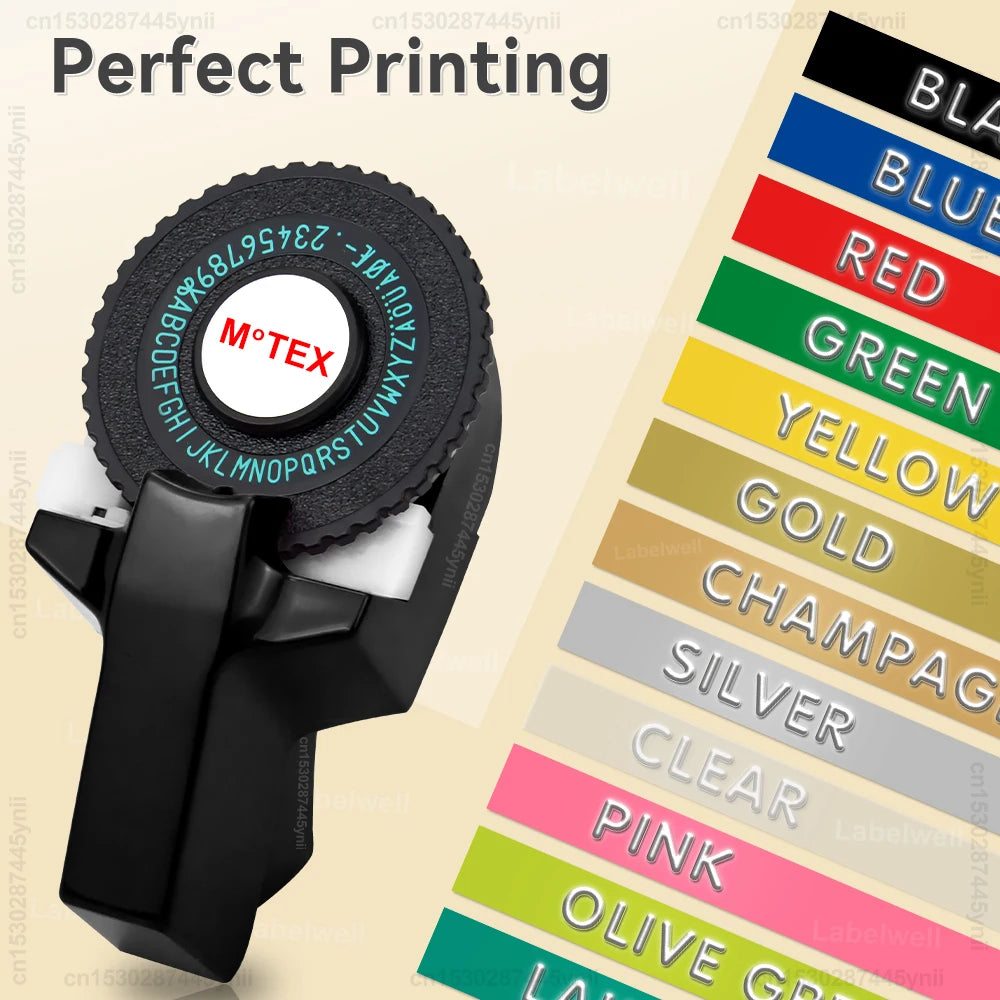 Motex E101 3D Embossing Label Maker – Manual Portable Labeller
