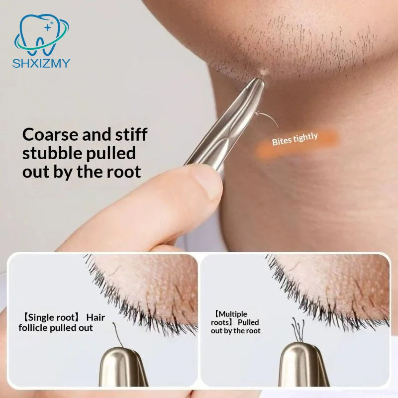 Round Head Precision Tweezers – Eyebrow & Facial Hair Removal
