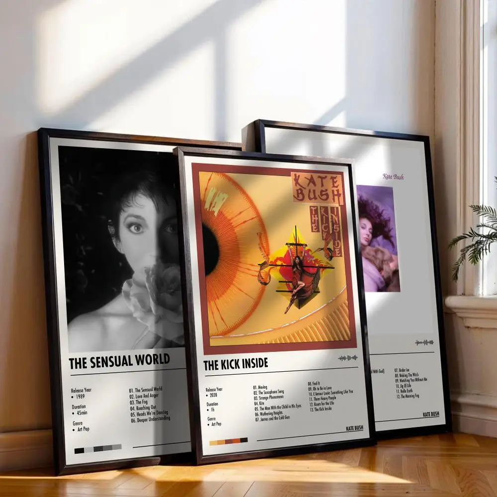 Kate Bush Music Album Poster – Canvas Print Wall Art Decor