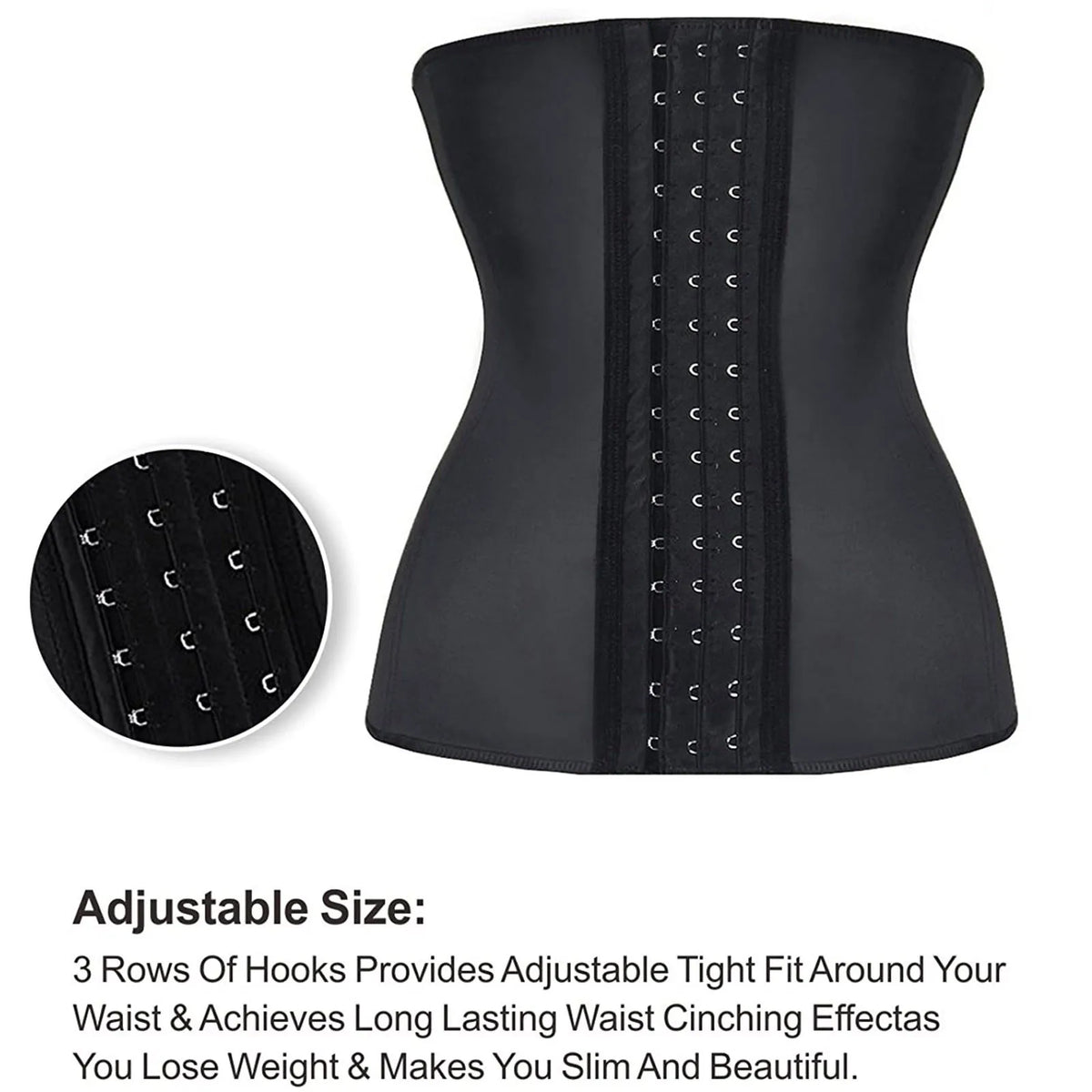 Women's Waist Cincher Corset Bodysuit Shaper – Hook & Eye