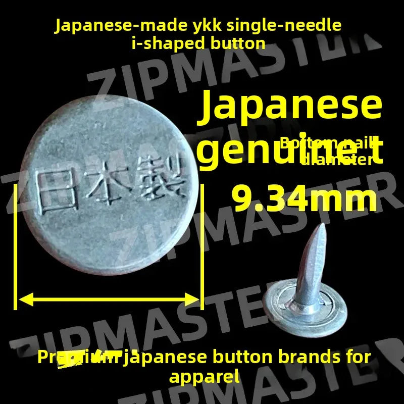 YKK Wheat Ear Denim Tack Buttons Retro Silver – 20–100 Sets