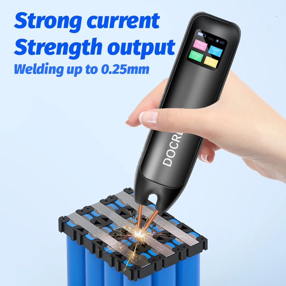 VIBE Handheld Spot Welder Portable Digital LED 18650 Battery