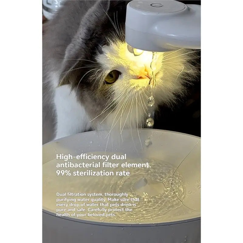 Automatic Cat Water Fountain Anti-Gravity Multi-Layer Filter