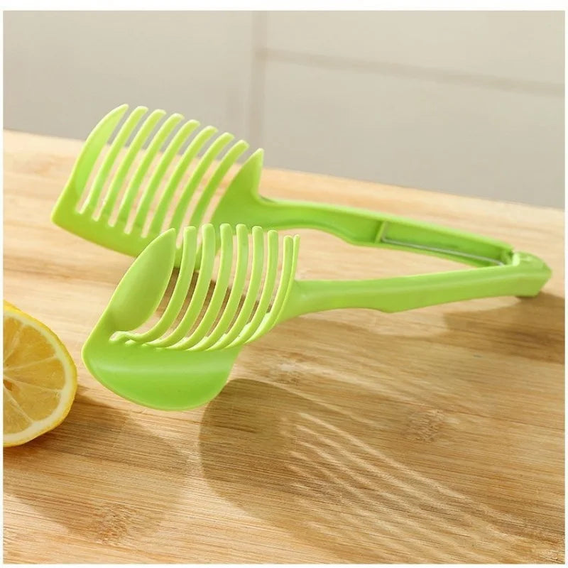 Handheld Fruit & Vegetable Slicer Clip | Lemon Tomato Cutter