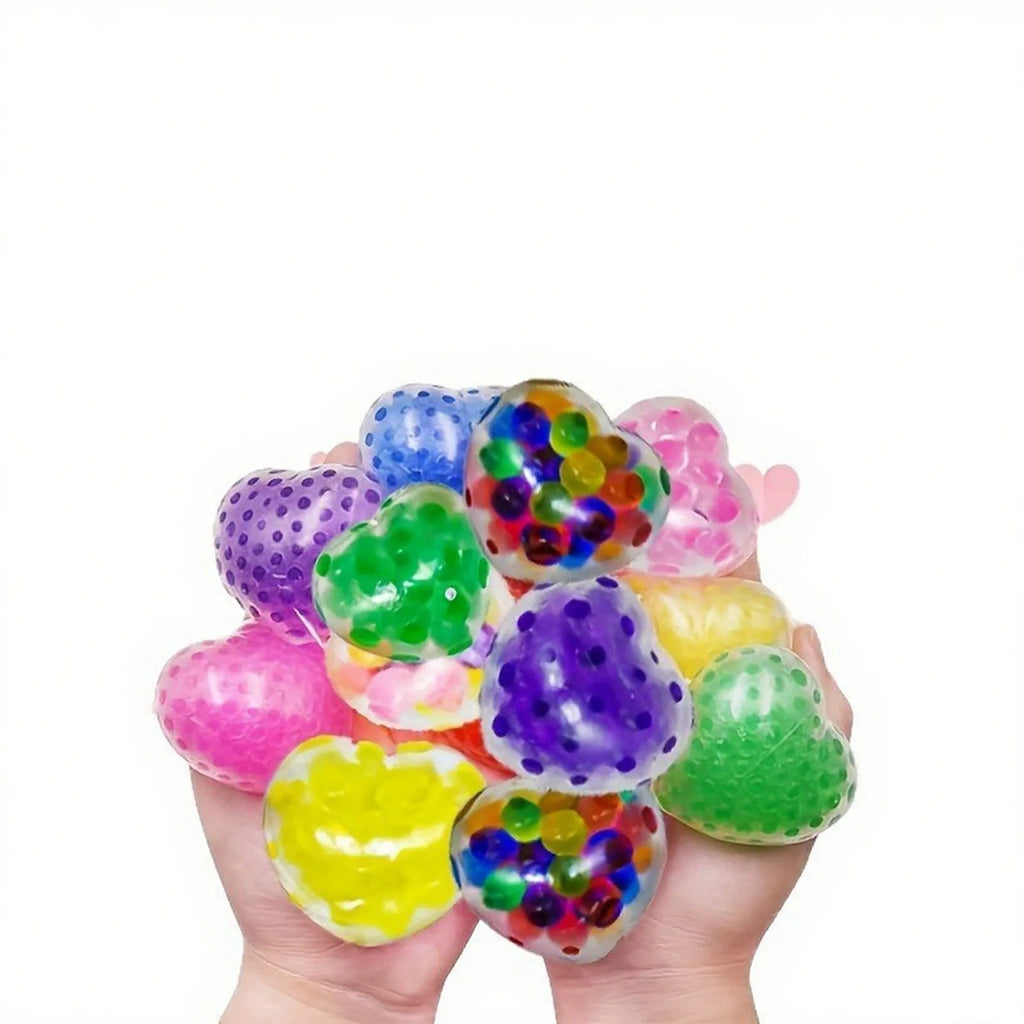 Heart Squishy Stress Ball – Mochi Squeeze Fidget Toy Gift