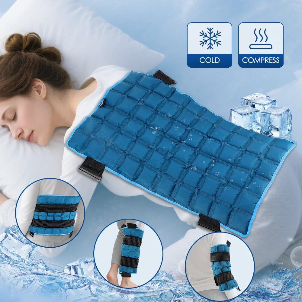 Hailicare Large Hot & Cold Compress Wrap – 58×35cm Reusable