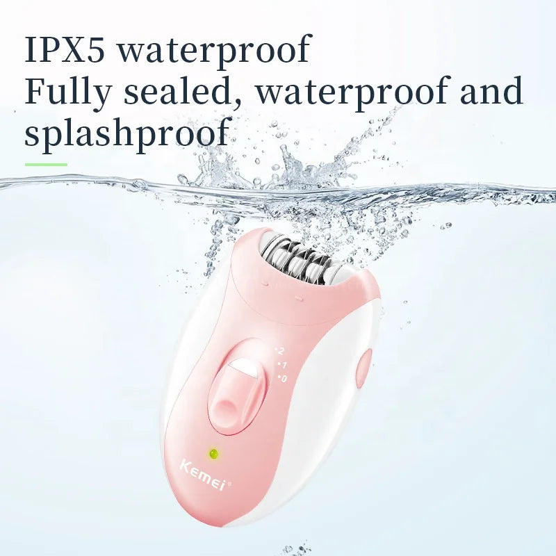 Kemei KM-189B Rechargeable Epilator for Men & Women 2 Speeds
