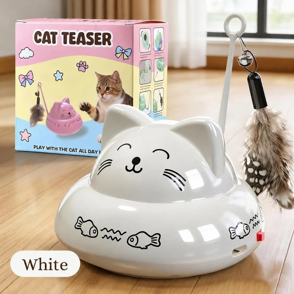 Rechargeable Automatic Interactive Cat Toy – Lights & Music