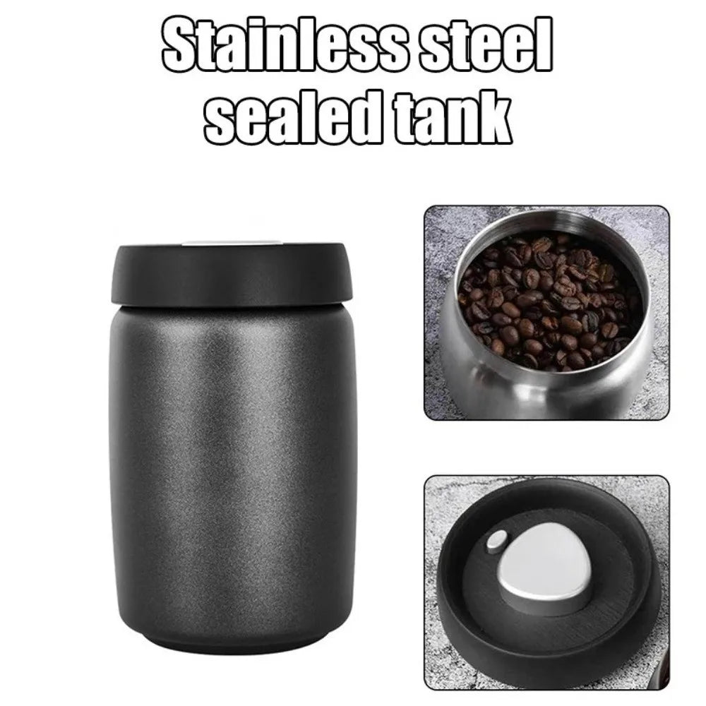 Vacuum Sealed Stainless Steel Coffee Bean Jar 400–1200ml