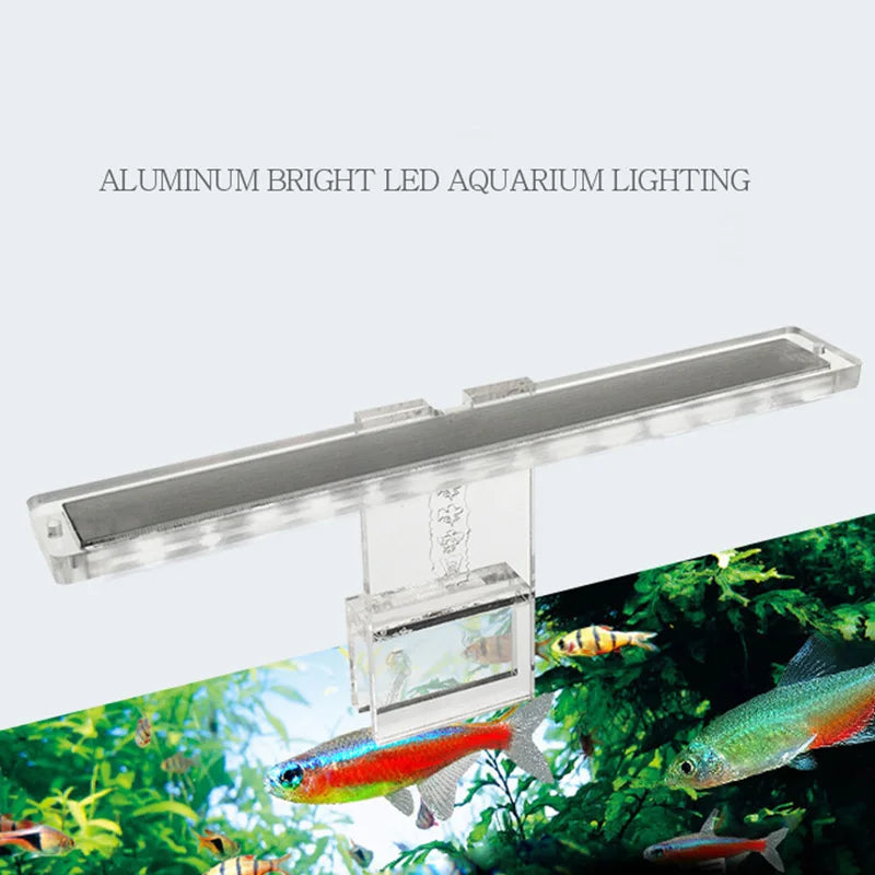 Ultra Thin Clip-On LED Aquarium Light for Planted Fish Tanks