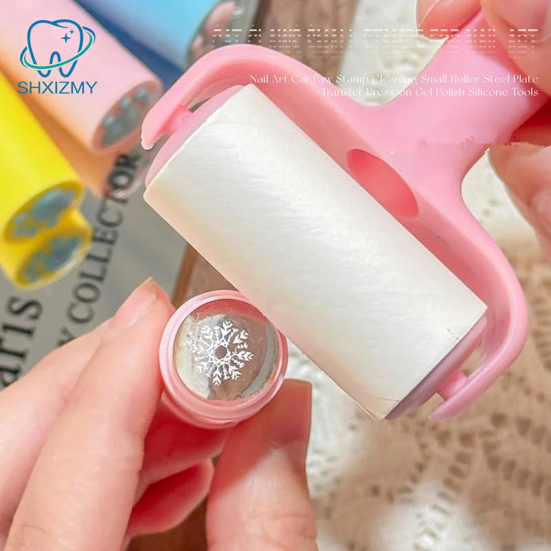 Paw Print Nail Art Stamper & Lint Roller Combo Kit