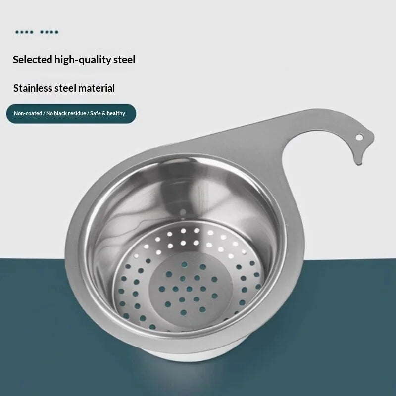 Stainless Steel Hanging Sink Drain Basket & Food Strainer