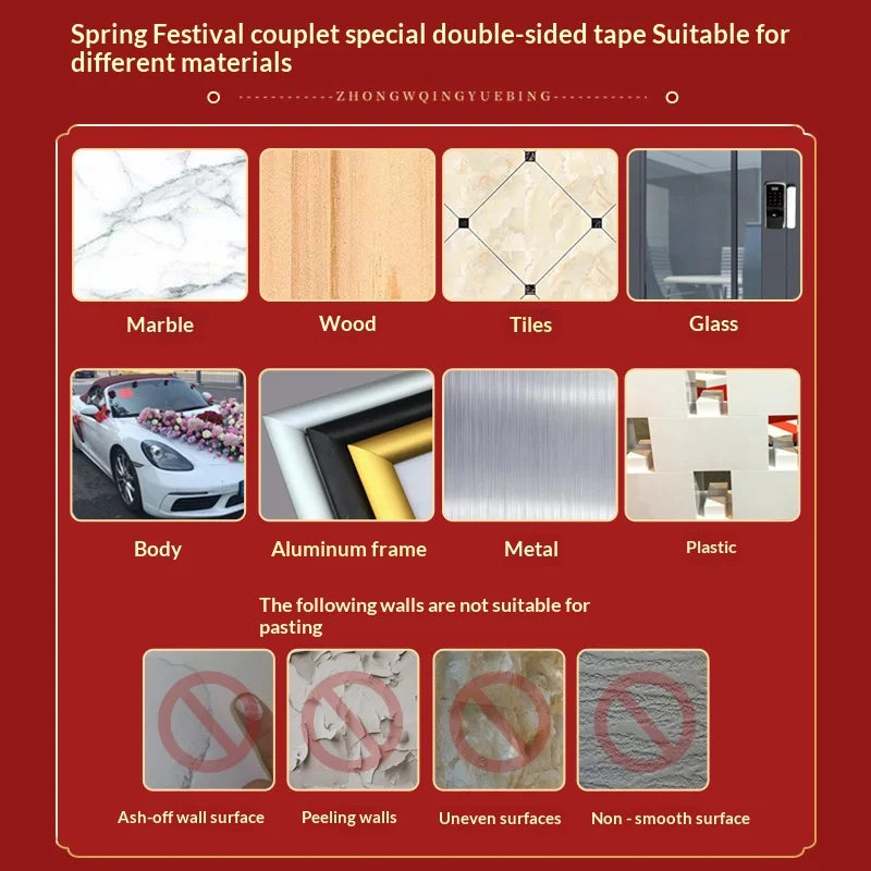 Removable Double-Sided Clear Tape – Residue-Free & Reusable