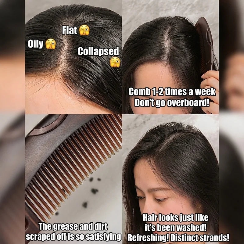 Self-Cleaning Scalp Comb – Anti-Static Dandruff Oil Removal