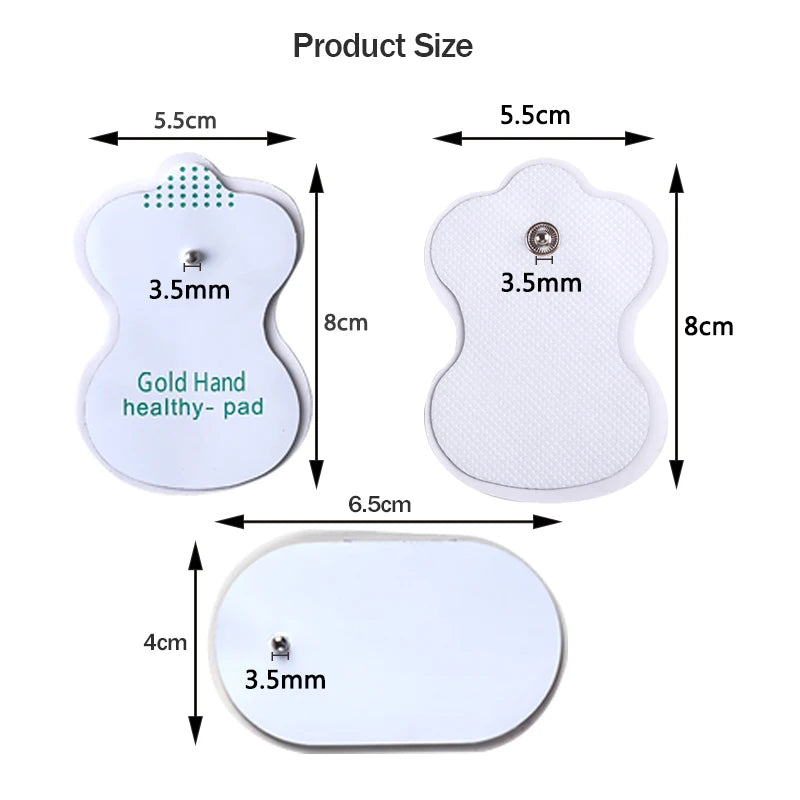 TENS Electrode Pads 10/20 Pack – Reusable Conductive Gel Patches