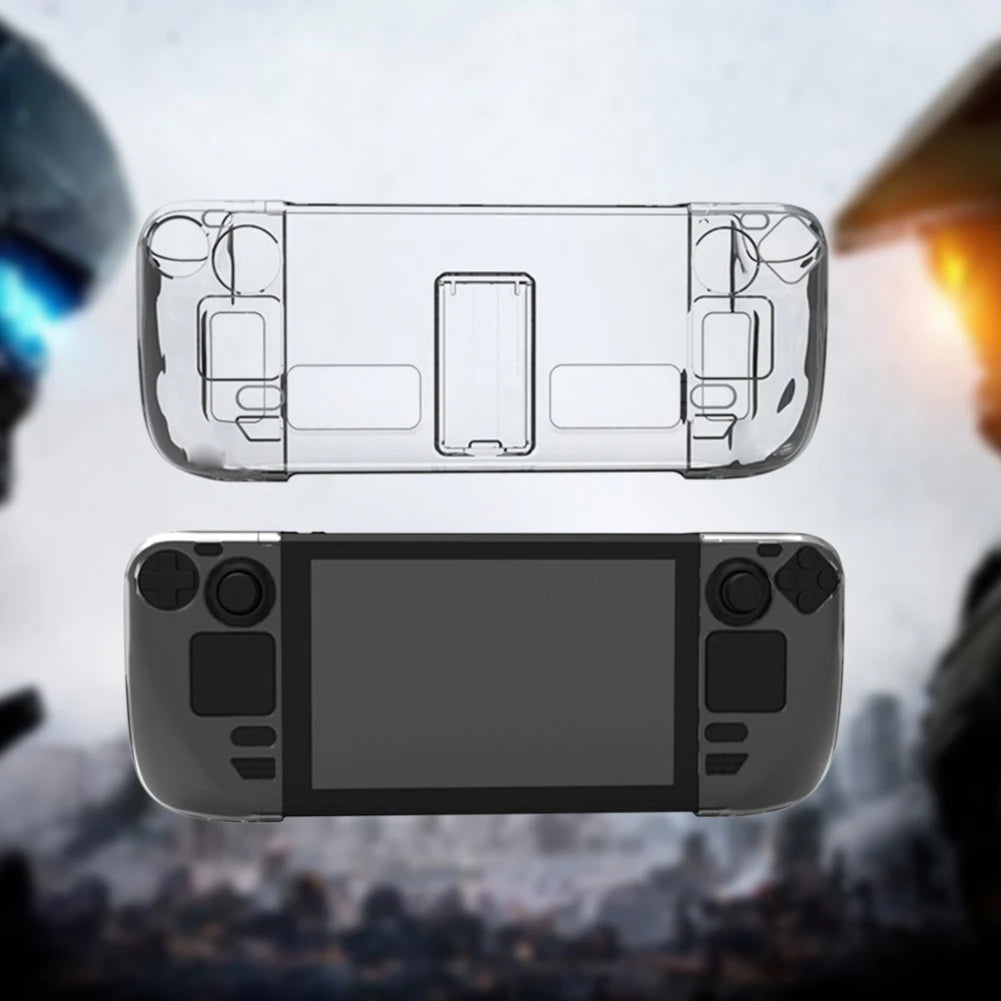 Clear PC Protective Case with Kickstand for Steam Deck