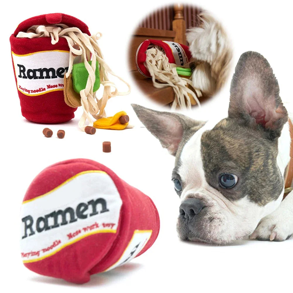 Dog Puzzle Snuffle Toy – Noodle Shape Nosework & Treat Feeder