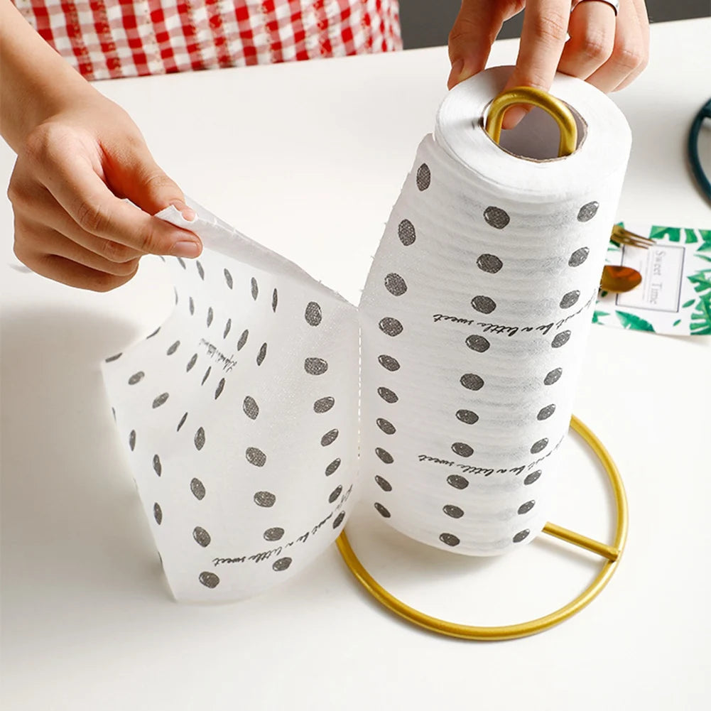 Desktop Paper Towel Rack & Cling Film Roll Holder – Iron