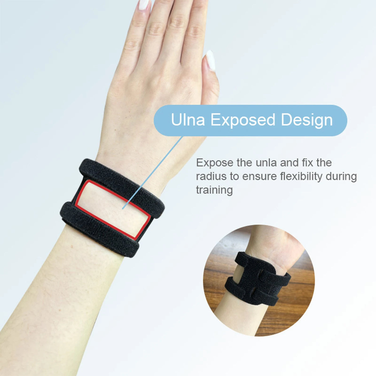 VIBE Weightlifting Wrist Support Bands – Nylon Wrist Brace