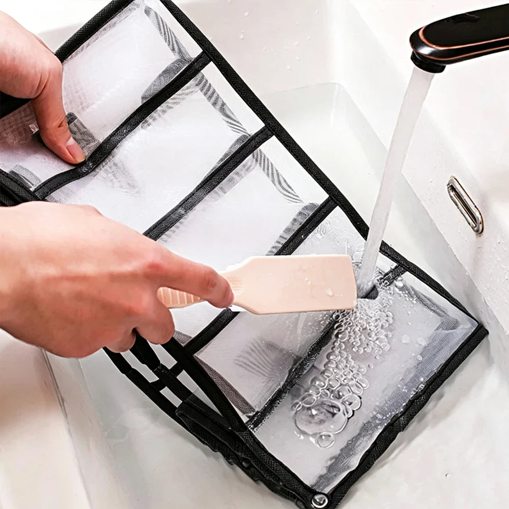 KindFuny 9/7 Grid Foldable Closet Pants & Clothes Organizer