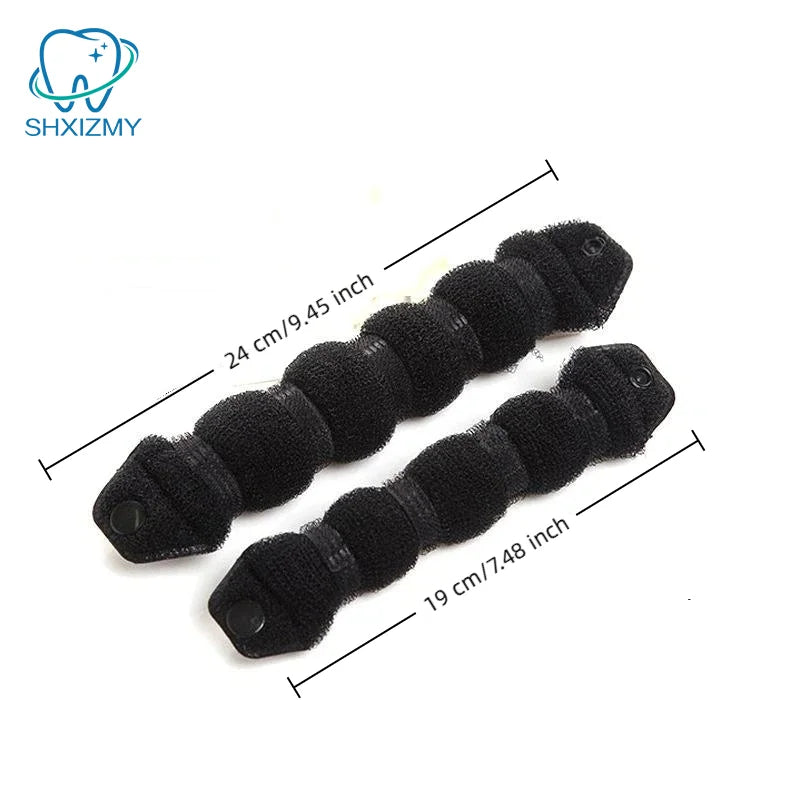 Magic Hair Bun Maker Donut Sponge Tool – Black & Brown