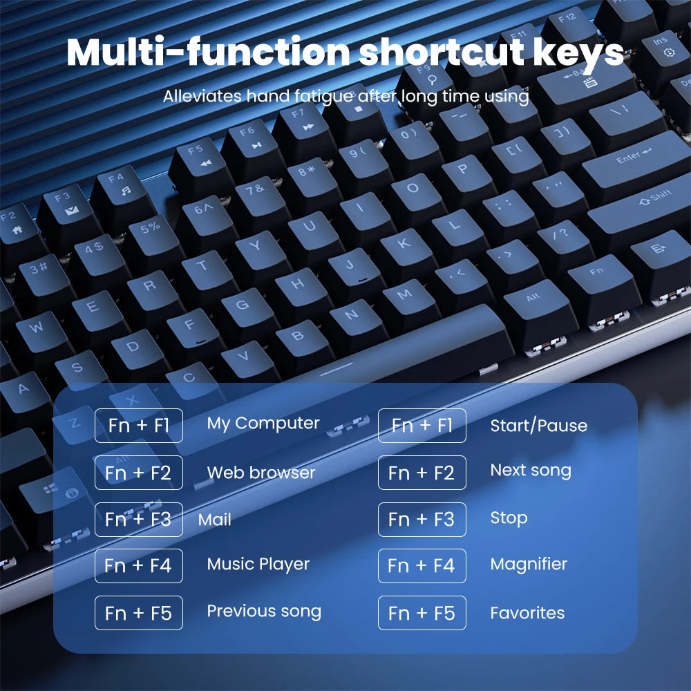RK Royal Kludge RK918 108-Key RGB Mechanical Keyboard