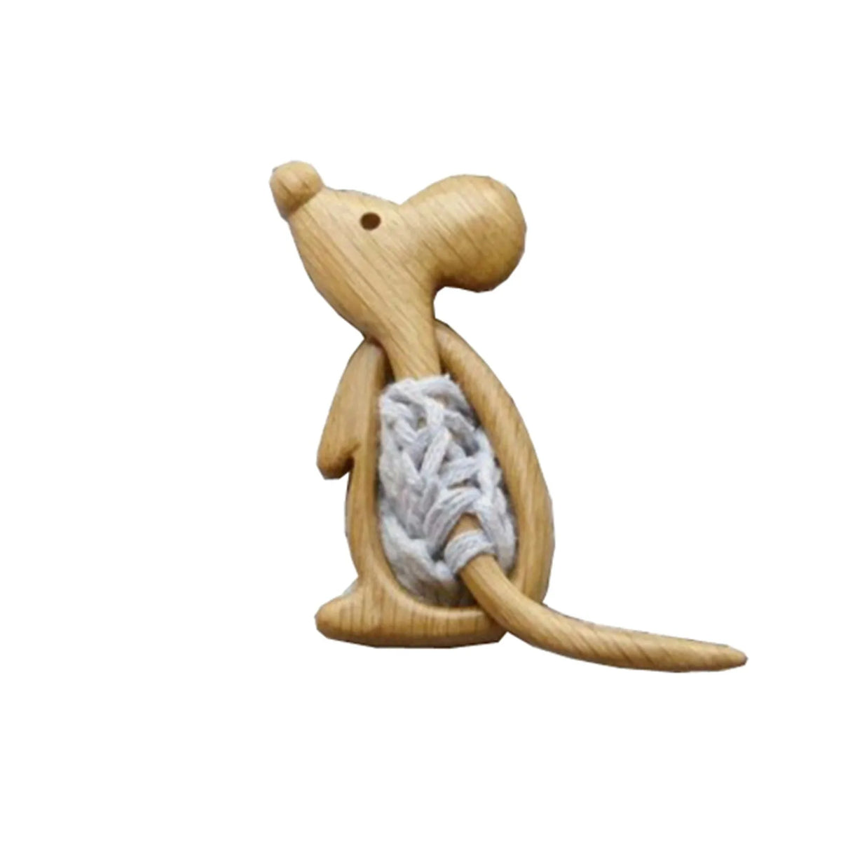 Handmade Wooden Animal Brooch – Cute Bear & Bird Fashion Pin