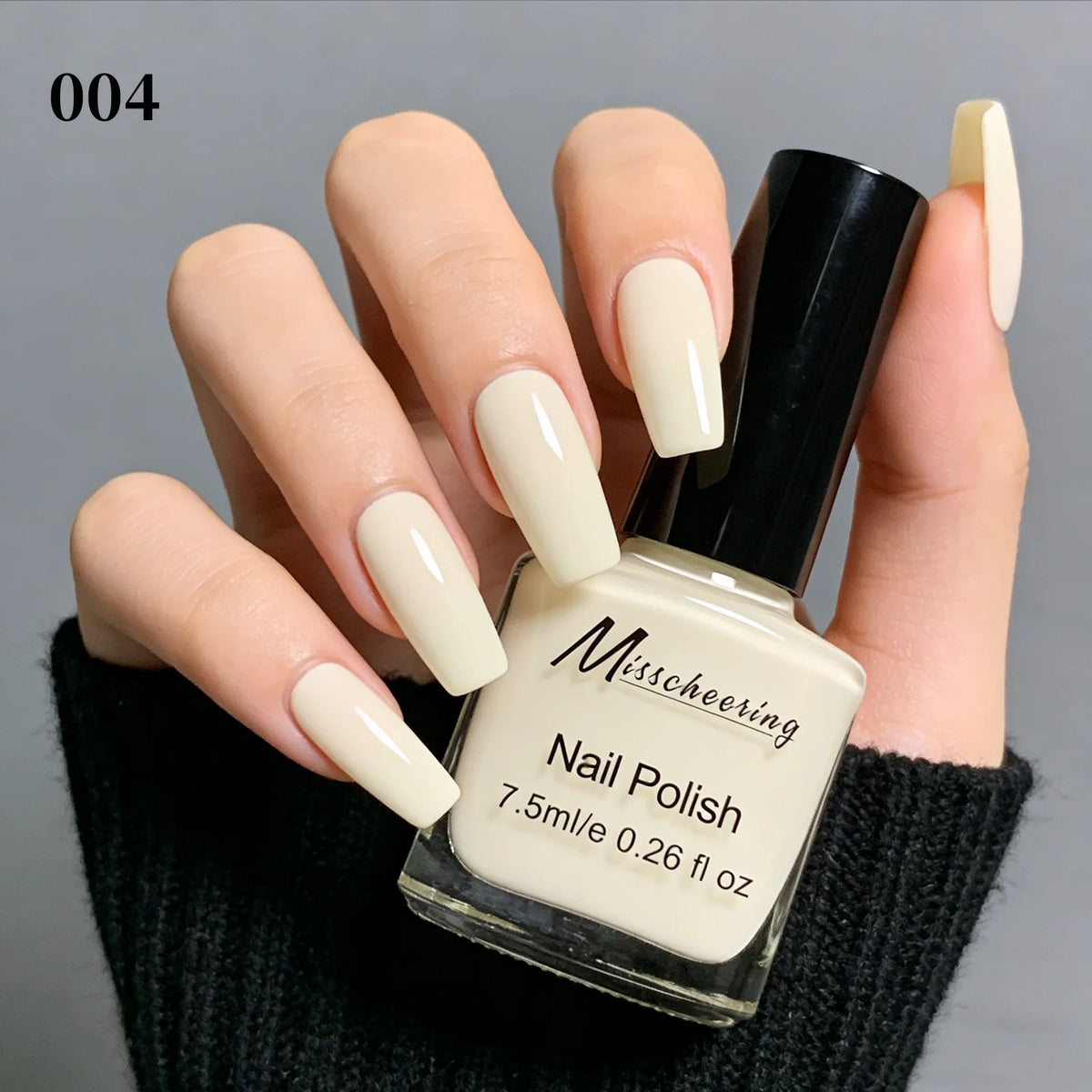 Misscheering 20 Colors Peel-Off Nail Polish – Glitter & Nude