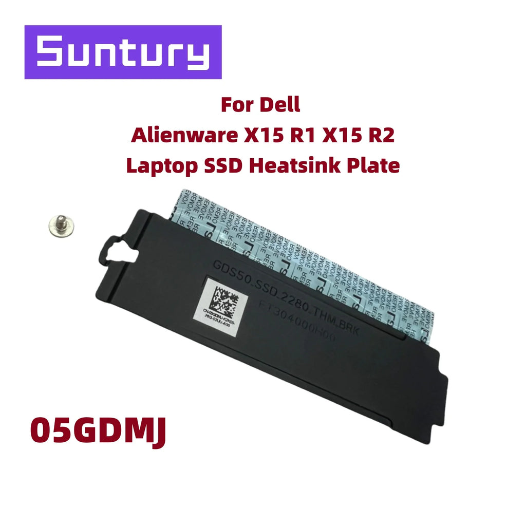 M.2 NVMe 2280 SSD Heatsink Bracket for Dell Alienware X15 R1 R2