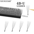 XIUSUZAKI 3D–6D U-Shaped Mink Premade Volume Fan Lash Extensions