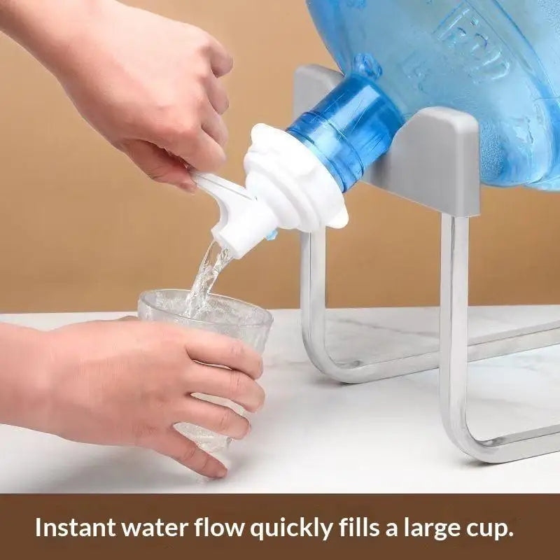 Inverted Water Bottle Dispenser Stand with Leak-Proof Tap