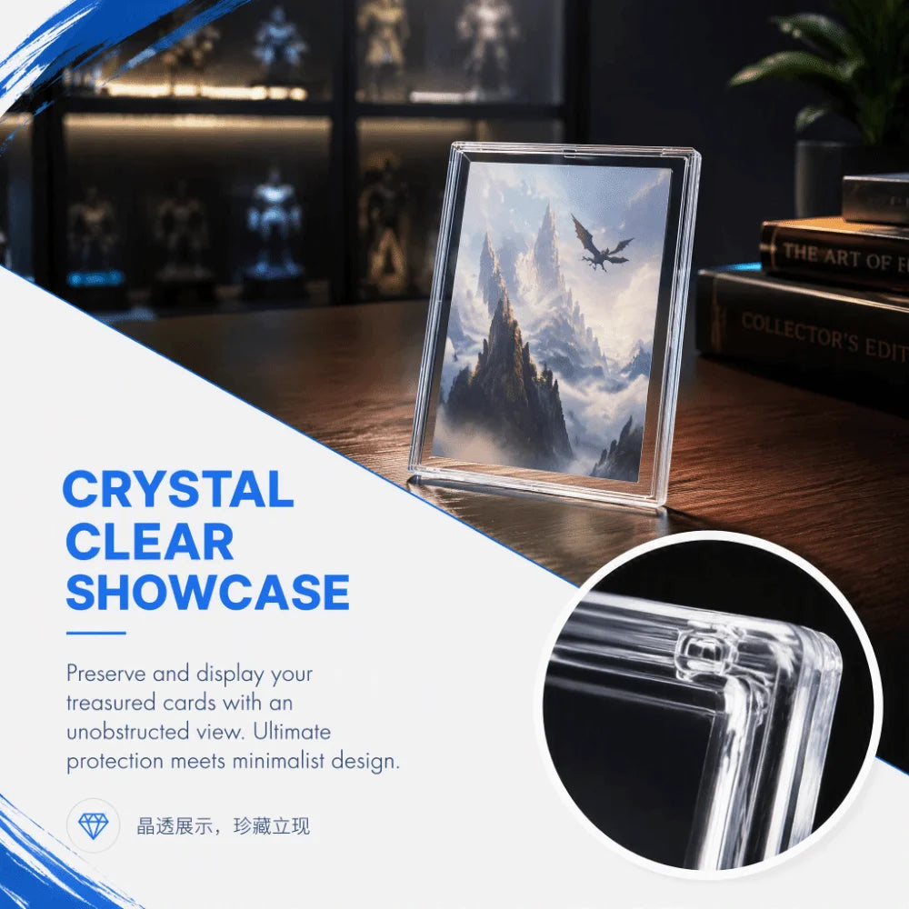 Acrylic Snap-Type Trading Card Holder Display Stand 5/10 Pack