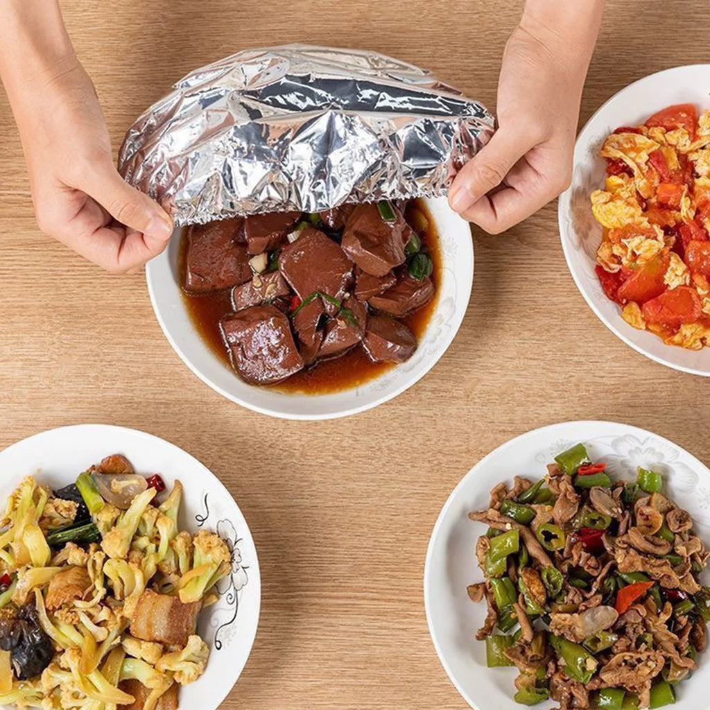 Reusable Aluminum Foil Food Insulation Cover – 10 Pack