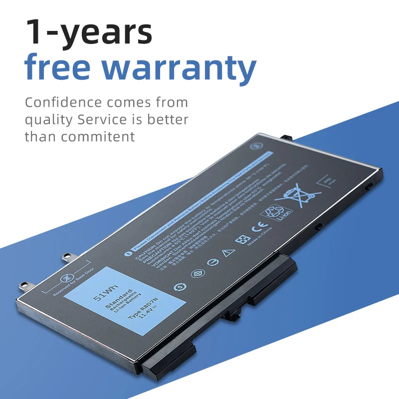 SUOZHAN R8D7N 11.4V 51Wh Battery – Dell Latitude 5400 5500