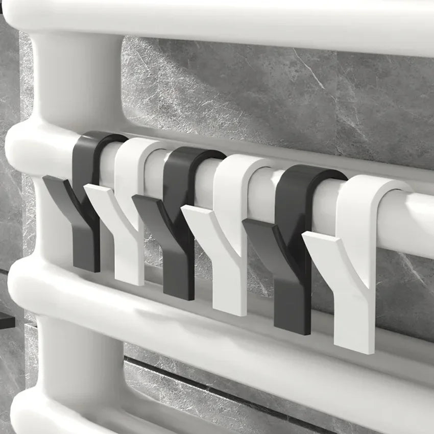 Radiator Towel Hooks Clear ABS Holder 2–5 Pack | Bathroom