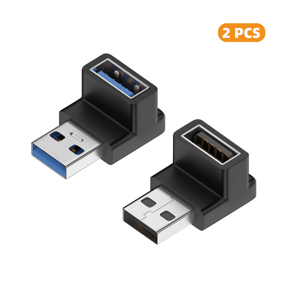 USB-A Female to Male Adapter 90°/180° Angled 10Gbps Converter