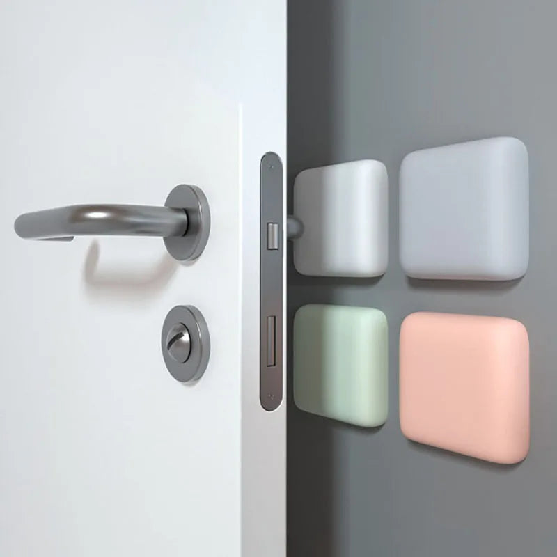 Silicone Door Handle Wall Protector Pad – Self-Adhesive Bumper