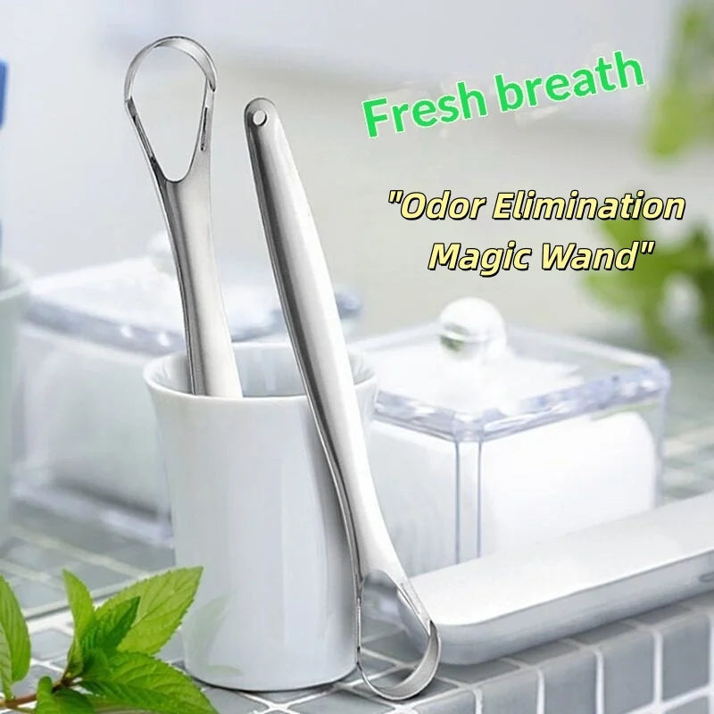 Stainless Steel Tongue Scraper – Fresh Breath Oral Care Tool