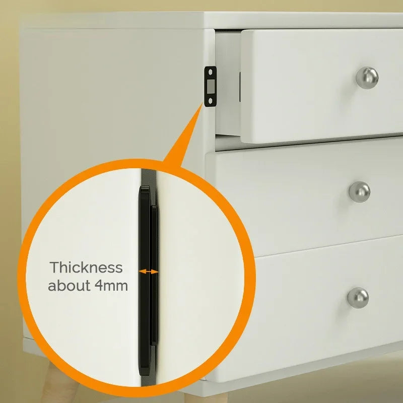 2-Pack Magnetic Cabinet Catches Hidden Door Closer + Screws