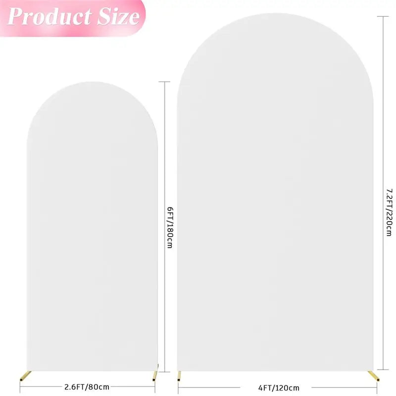 Wedding Arch Backdrop Cover Set with 100 Balloons – Party Decor